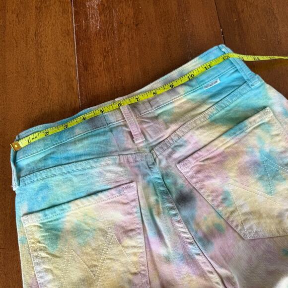 Mother Superior The Tripper Tie Dye Crop Jeans Swirling Secrets Sz 25 Festival - Picture 15 of 16